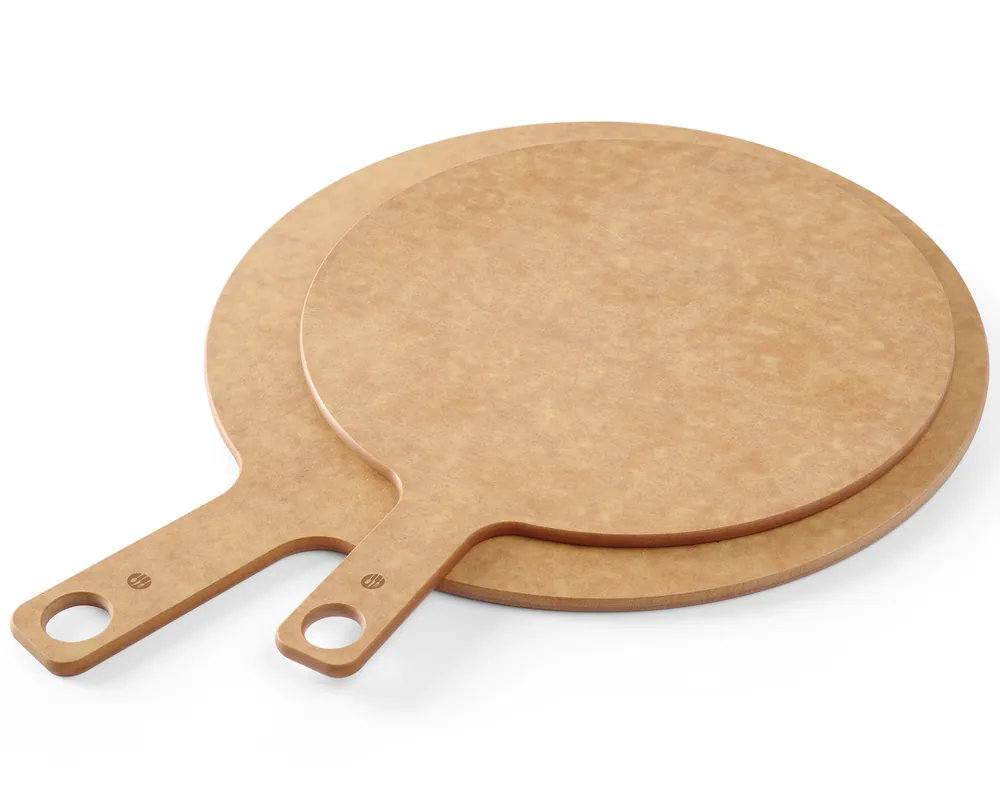 Pizza plank met handvat - ø356x(h)6mm Premium