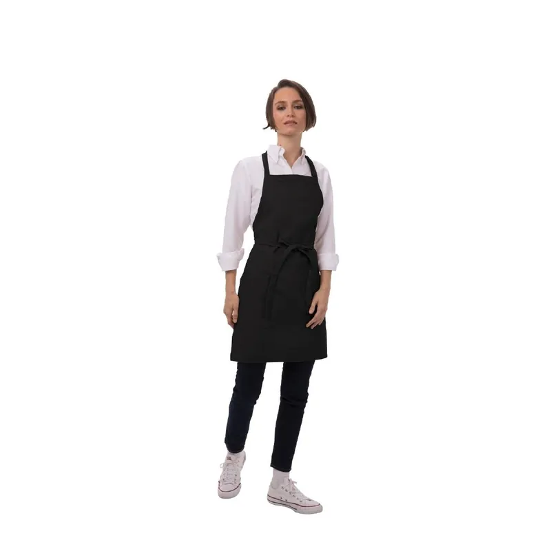 Rechtstreeks Van De Fabrikant Chef Works Schort met twee zakken zwart