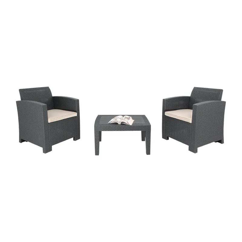 Hete Deal Fauteuils en tafel - Bolero - Grijs