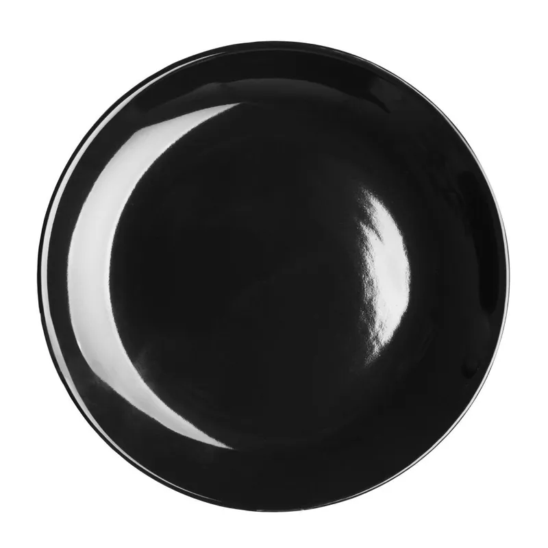 Olympia cafe coupe bord zwart - 200 mm 8" (pak van 12) Bestel Nu