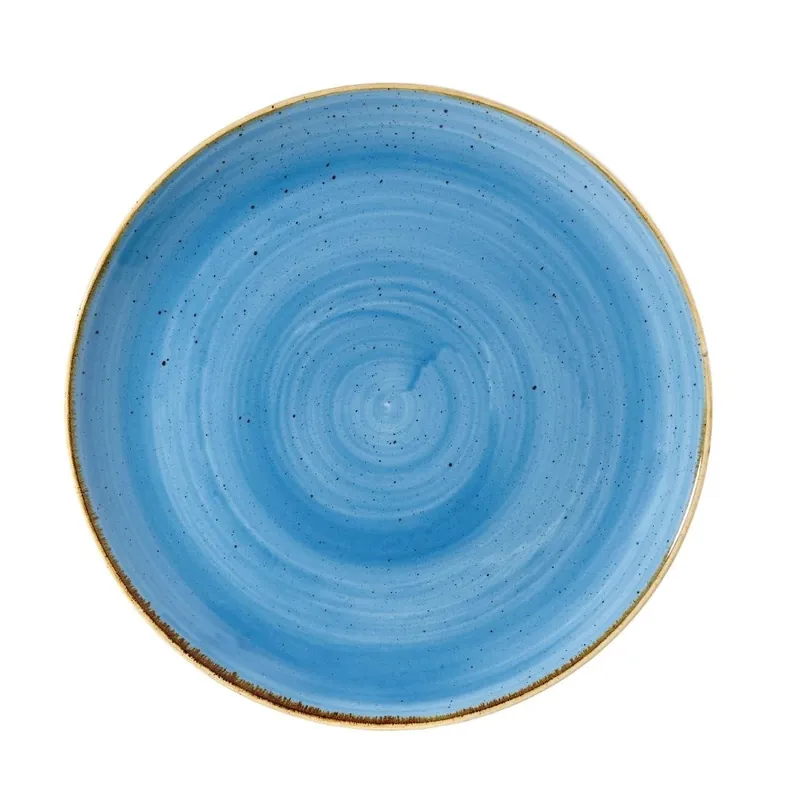 Laatste Kans Churchill Stonecast ronde borden blauw 26cm (12 stuks)