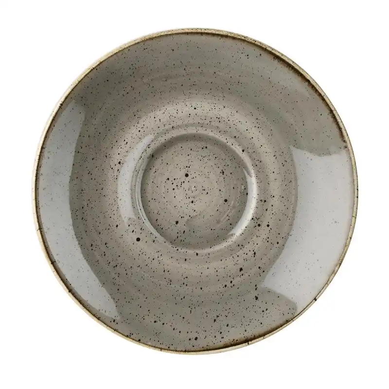 Superprijs Churchill Stonecast cappuccinoschotels grijs 158mm (12 stuks)
