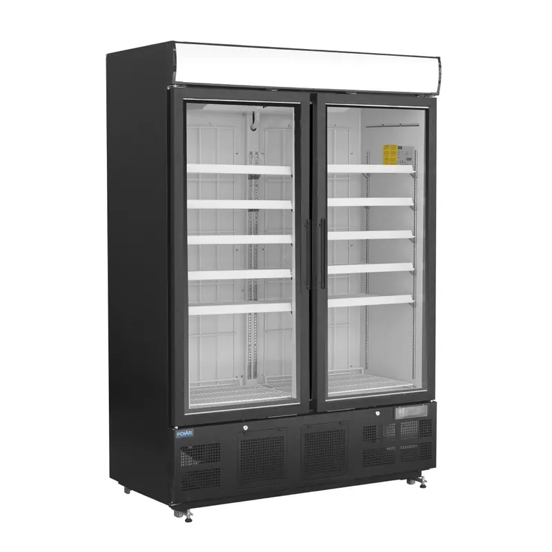 Polar G-Series Staand Display Vriezer 920Ltr Zwart Dagaanbieding