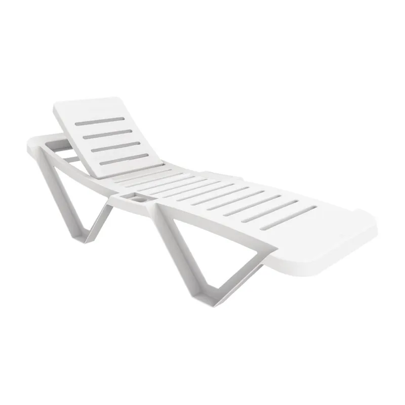 Betrouwbaar Resol witte ligstoelen (4 stuks)
