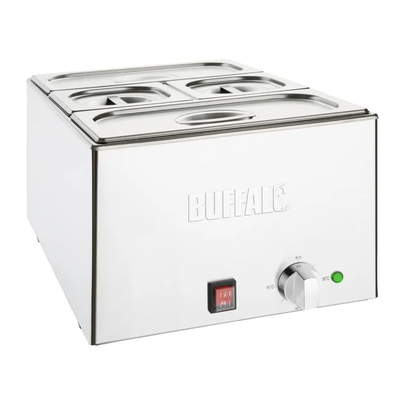 Buffalo bain marie met pannen Gecertificeerd
