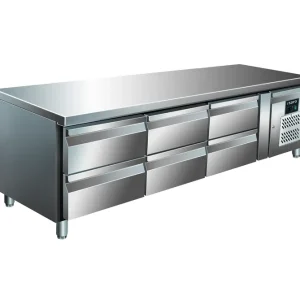 Goedkoop SARO onderbouw koelwerkbank, 3x2 laden UGN 3160 TN