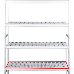 Speciale Aanbieding SARO Aluminium plank met kunststof roosters 475x886mm