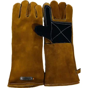 BBQ handschoen - Suede - Cognac/zwart Tijdelijk Beschikbaar