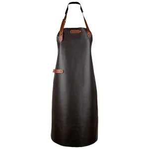 Leren schort 74cm - Nekband - Bruin Voordeelprijs