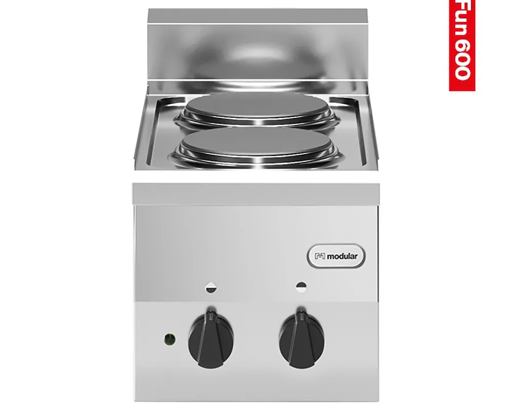 Kookplaat 2-zones - Modular - Elektrisch 230V - 30x60cm Fabrieksprijs