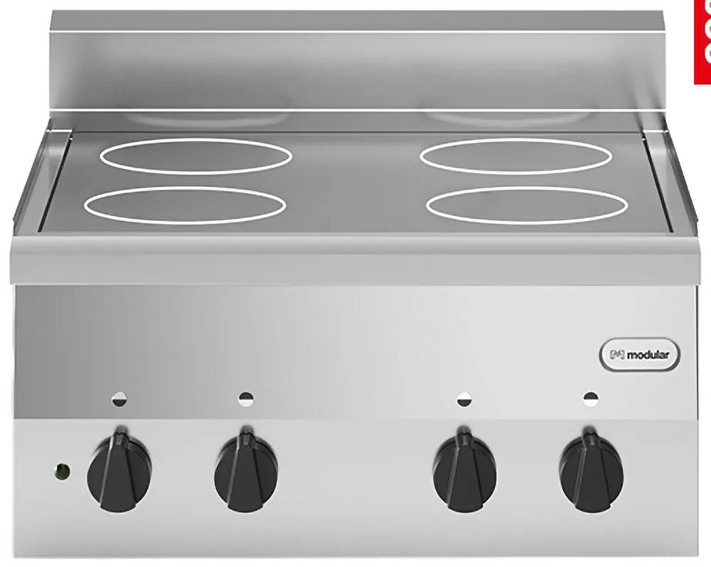 Populair Keramische kookplaat Modular - 4 kookzones - 400V - 60x60cm