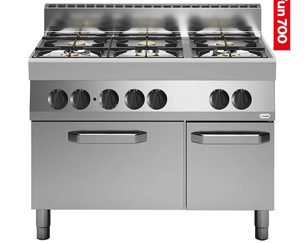Fornuis met oven Modular - 6-pits - Propaan - 70x110x99cm Koop Online