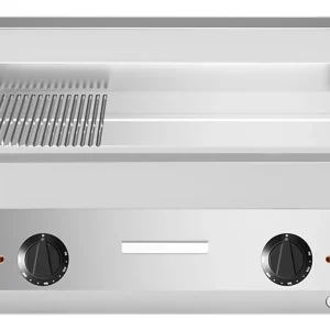 Modular bakplaat glad/geribd - Elektrisch 400V - 65x70cm Bestel Nu