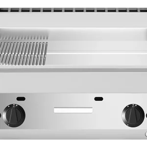 Koop Online Modular bakplaat glad/geribd - Aardgas - 65x70cm