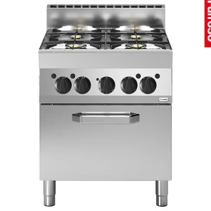 Gasfornuis 4-pits - Elektrische heteluchtoven - Modular - 65x70cm Must-Have