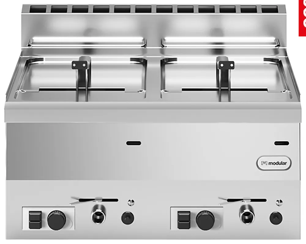 Friteuse 2x 8L Modular - Aardgas - 60x60cm Beperkte Voorraad
