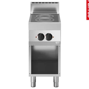 Keramisch fornuis Modular - 2 kookzones 400V - Open onderkast - 70x40x99cm Laatste Kans