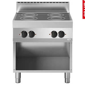 Keramisch fornuis Modular - 4 kookzones 400V - Open onderkast - 70x80x99cm Betaalbaar