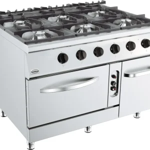 Merkproduct Base 900 Gasfornuis 6 Br. Met Gasoven