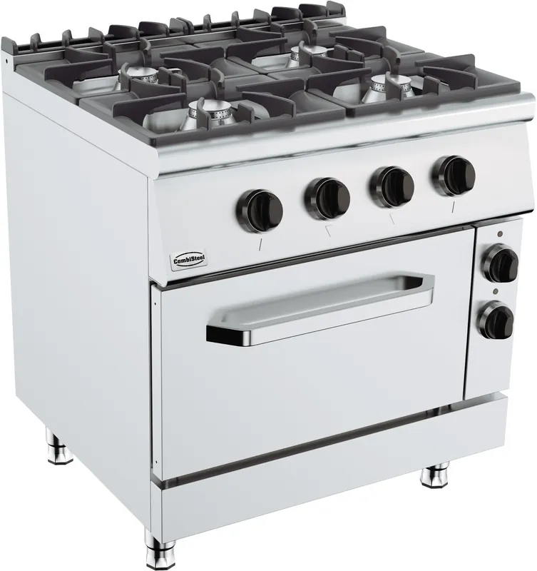 Dagaanbieding Base 900 Gasfornuis 4 Br. Met Elektrische Oven