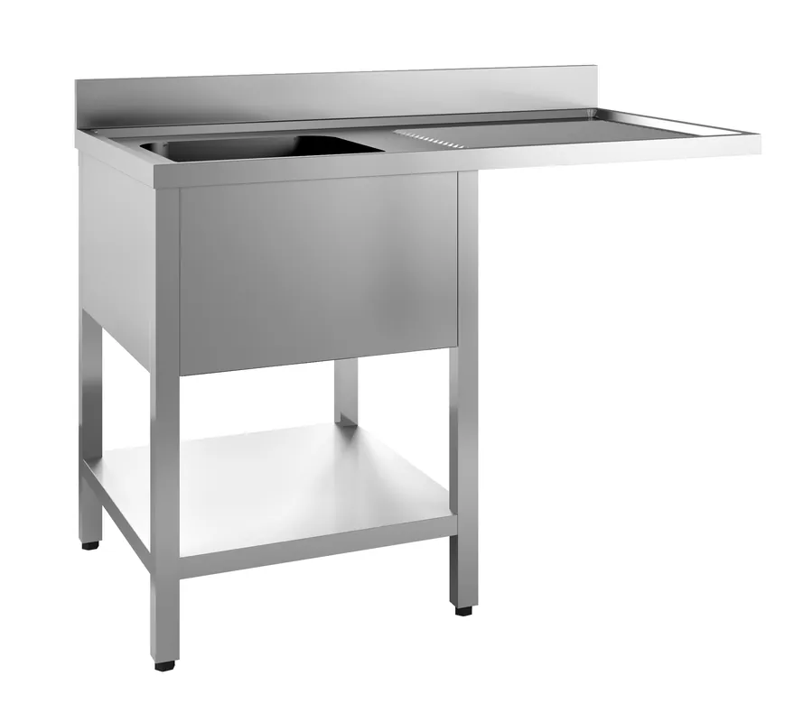 Superprijs 700 Spoeltafel Bodem Met Uitsp. Vaatwasser, Demontabel 1 Links 1200