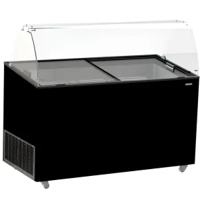 Schepijsvitrine Tenerife Zwart 10X5 Ltr Op = Op