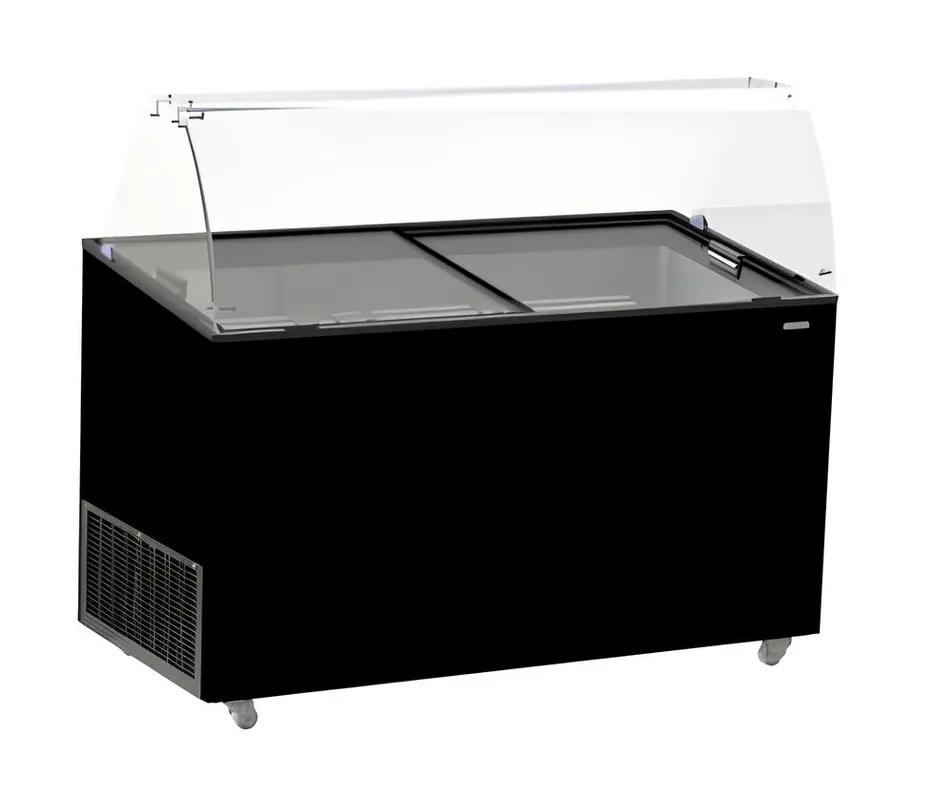 Schepijsvitrine Tenerife Zwart 10X5 Ltr Op = Op