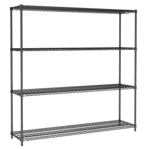 Stelling 4 Levels 1800 Zwart Demontabel Snelle Levering