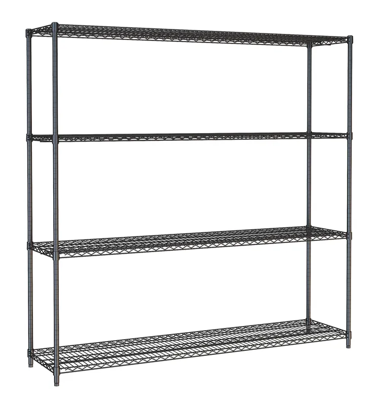 Stelling 4 Levels 1800 Zwart Demontabel Snelle Levering