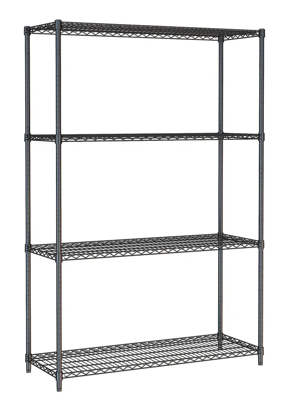 Stelling 4 Levels 1200 Zwart Demontabel Direct Verzonden