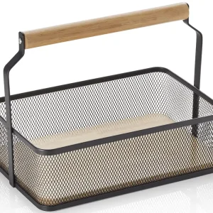 Mand - Houten Handvat - Zwart Bestel Nu