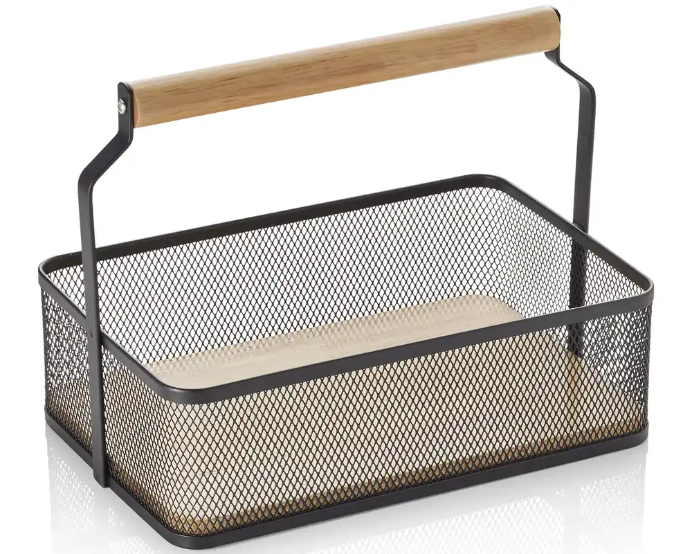 Mand - Houten Handvat - Zwart Bestel Nu