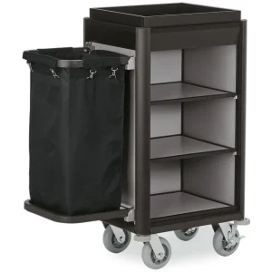 Goedkoop Huishoudwagen - aluminium en MDF houtlook - 34 kg