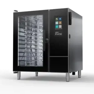 Tijdelijk Beschikbaar Invoq combi 10 Leventi - Rechts scharnierend - EN400x600 of GN1/1 - 19,3kW/3x380V - 908x937x(h)1781mm