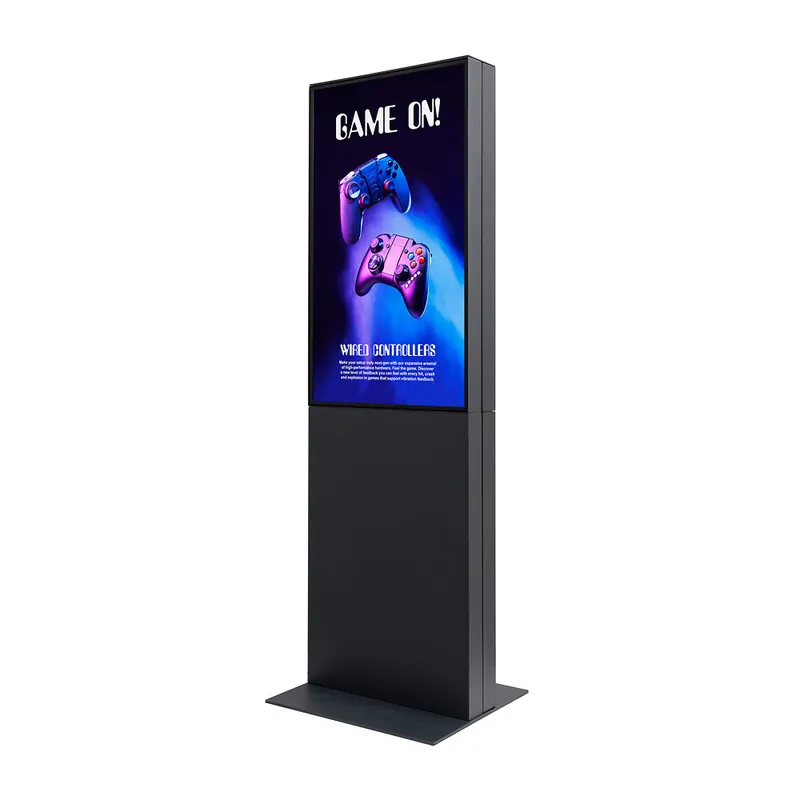 Digitale Smart Line Totem Dubbelzijdig Met 43" Samsung Scherm Zwart Koop Online