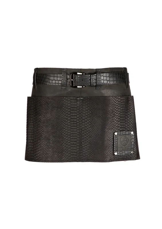 Leren Schort Minor Reptile 620x(H)305mm groen Korting