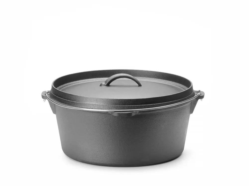 Gietijzeren pan - 7,2L - Zwart - ?310x(H)155mm Beperkt Aanbod