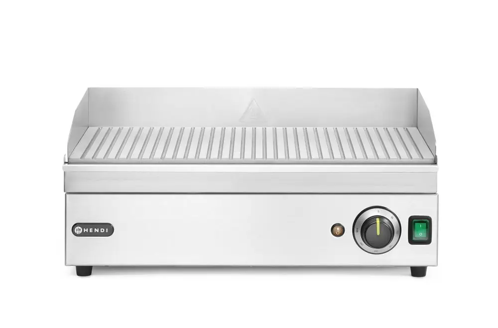 Populair Bakplaat geribbeld - Kitchen Line - 220-240V/2400W - 527x404x(H)233mm
