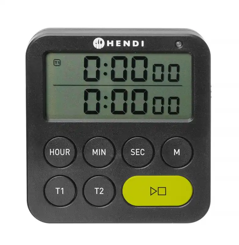 Timer dubbele - Zwart - 82x20x(H)86mm Laatste Kans