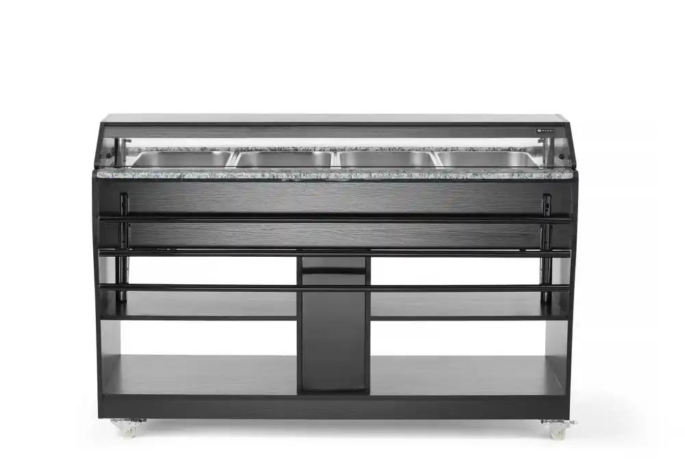 Verwarmd buffet - GN 1/1 - 1490x765x(H)1370mm Op = Op