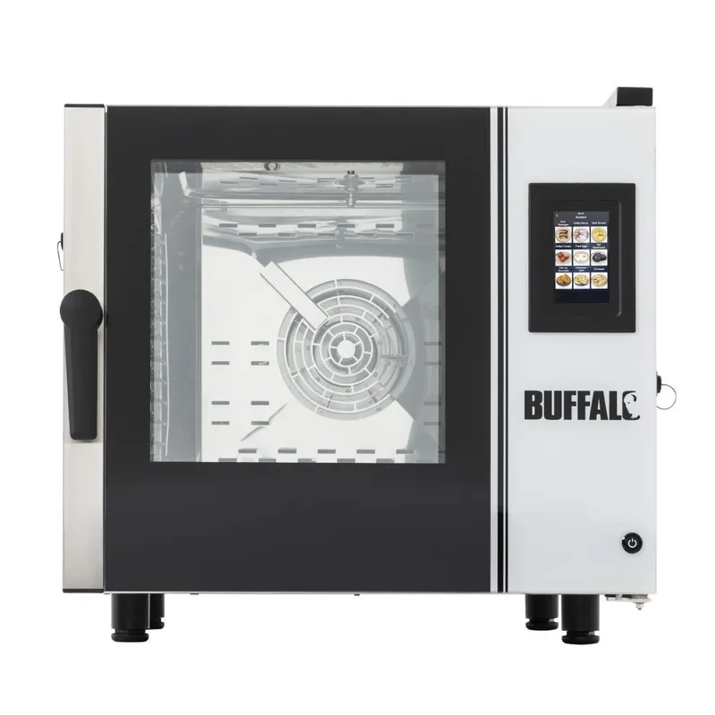 Buffalo smart touchscreen compact combi-oven 6 x gn 1/1 Laatste Kans