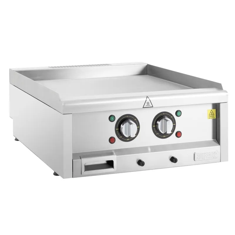 Buffalo 600-serie elektrische bakplaat met twee zones, 600 mm Must-Have
