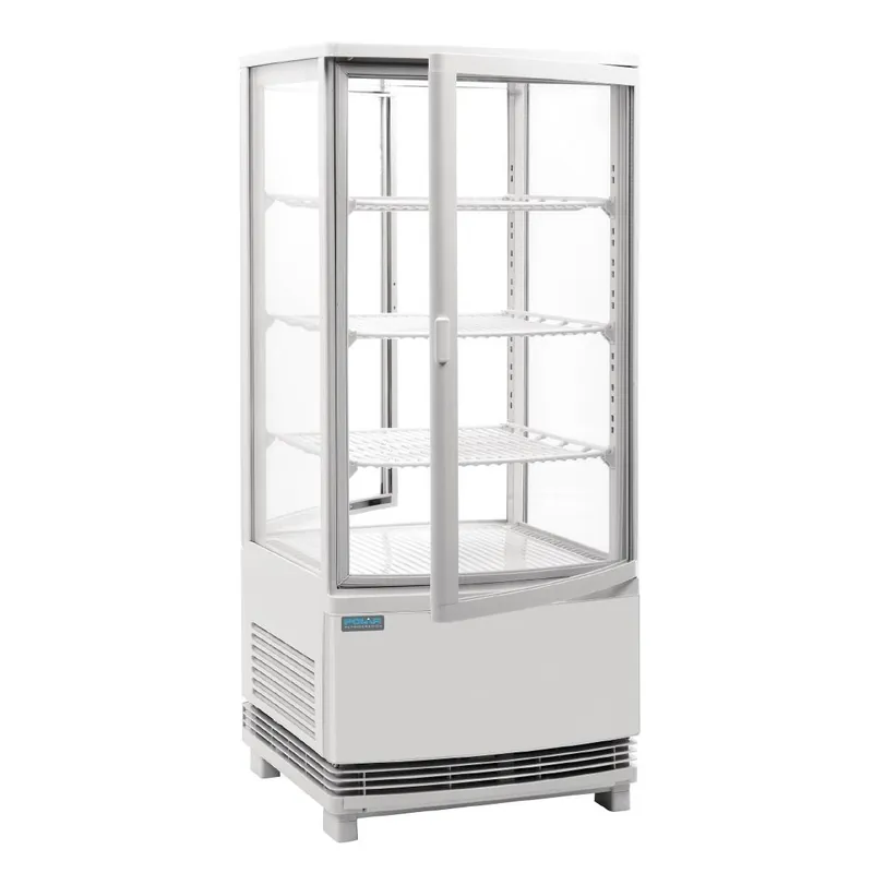 Laatste Kans Polar C-Series Energie-efficiënte Koelkast met Gebogen Deur Wit 86Ltr
