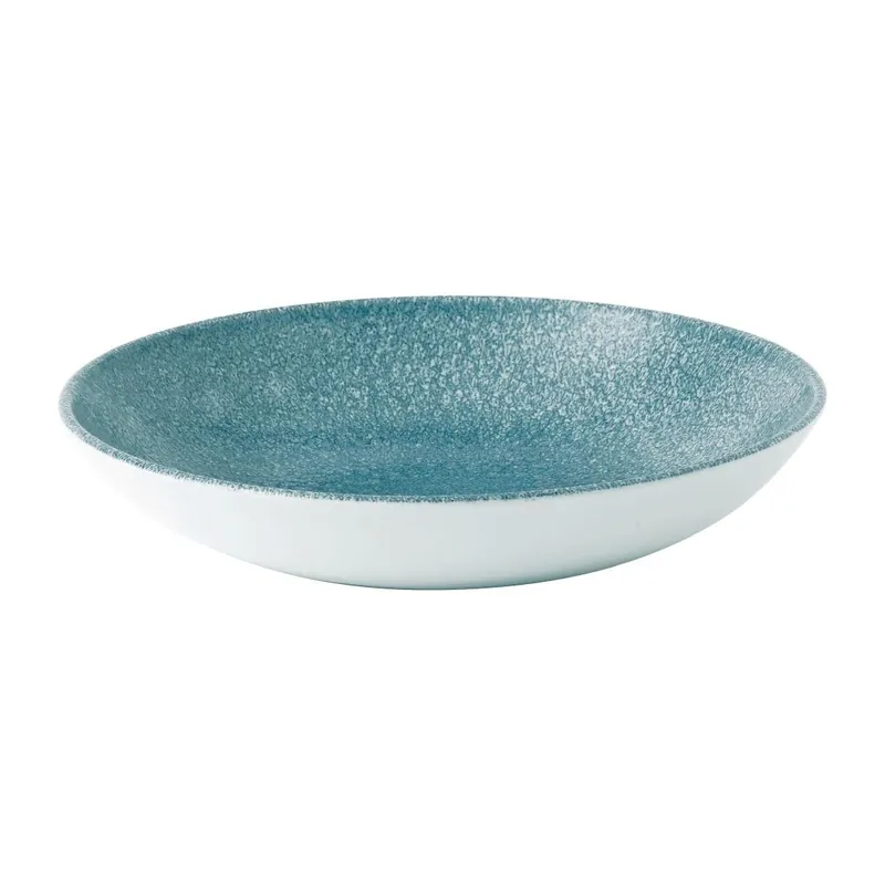 Churchill Raku Topaz Blue Evolve coupe kom 18.4 cm pak van 12 Finale Uitverkoop
