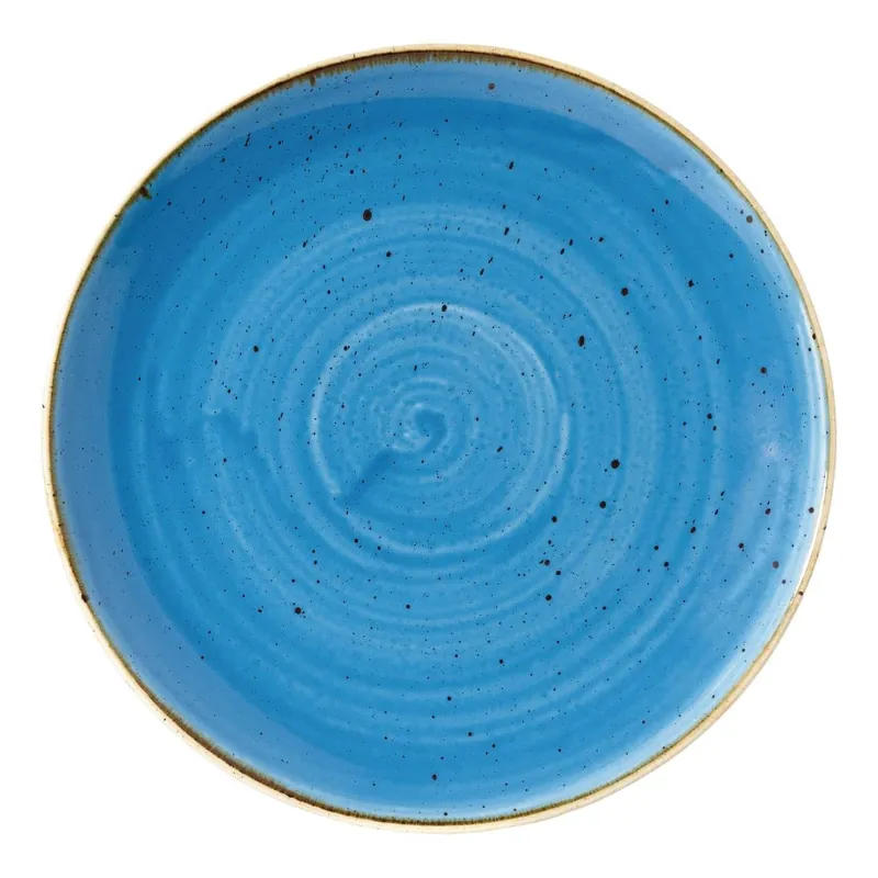 Meest Verkocht Churchill Stonecast Cornflower Blue coupe bord 21.7 cm pak van 12