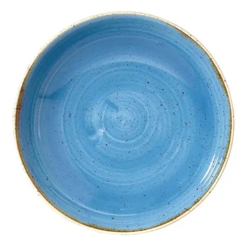 Beperkt Aanbod Churchill Stonecast Cornflower Blue coupe kom 24.8 cm pak van 12