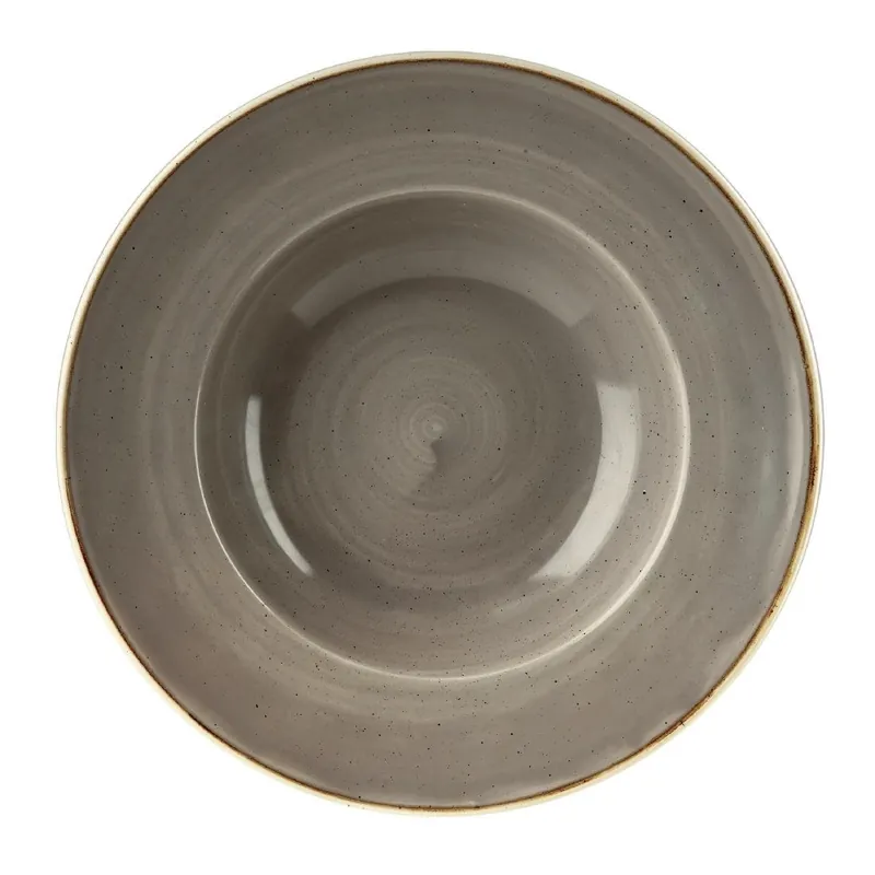 Nu Kopen Churchill Stonecast Grey kom met brede rand Medium 23.88 cm pak van 12