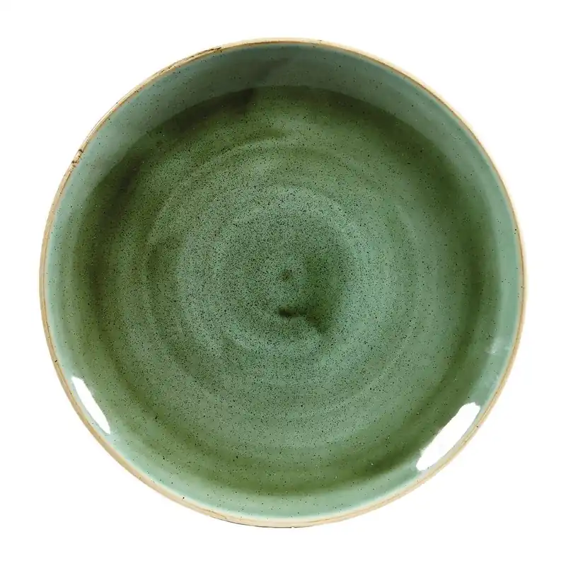 Seizoensaanbieding Churchill Stonecast Samphire Green Evolve coupe bord 22 cm pak van 12