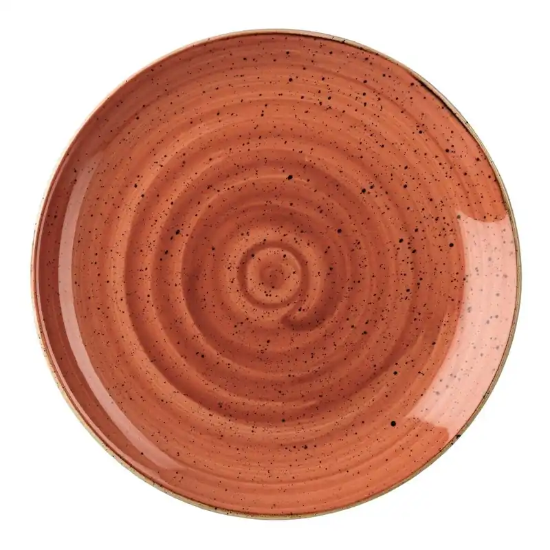 Hoge Kwaliteit Churchill Stonecast Spiced Orange Evolve coupe bord 16.5 cm pak van 12