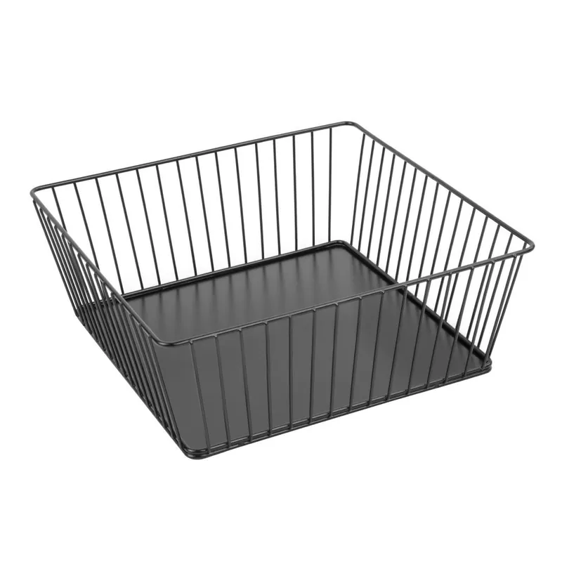 Olympia wire voedseldisplay dienblad vierkant zwart - 280x280x100mm Goedkoop